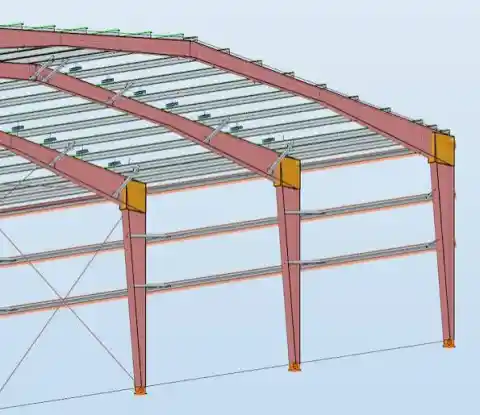 Pre-engineered metal building design guide showing rigid steel frame structure and components